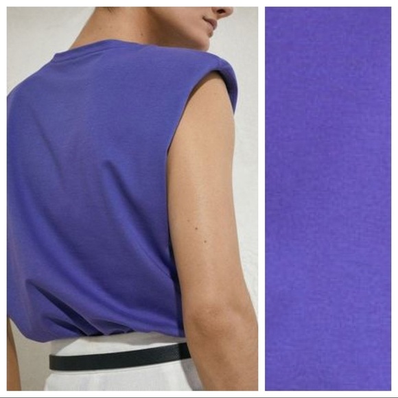 NWT. Massimo Dutti Purple Top. Size XS - Picture 2 of 8